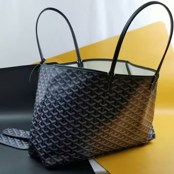 Goyard Blue and Black Tote Bag - Picture 2 of 6